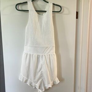 FP Movement by Free People Textured Ivory Romper